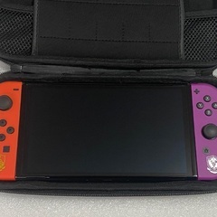 【本日の引き取りで表示価格から3000円引きの35000円】ポケモン Nintendo Switch 有機ELモデル スカーレット・バイオレットエディション ※ハードケース付きの画像