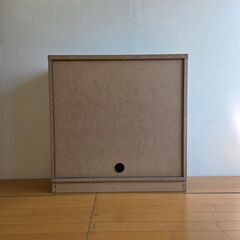 未使用 1点物　処分価格 幅79 奥行29.5 高さ80 リビングボード 扉タイプ カウンター下収納 プッシュ式 リビング キャビネットの画像