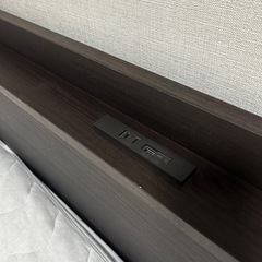 ニトリダブルベッドフレーム(深型)の画像
