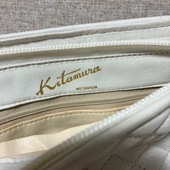 【美品】Kitamura ホワイト ショルダーバッグの画像