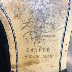 A2509-280 Poggio antico 革靴 レザー シューズ ブラック 24.5cm キズ汚れ有りの画像