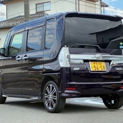 ⭐️車検R9年5月迄⭐️タントカスタムRS 両側パワスラ　ターボ　純正アルミホイール　地デジナビ　セラミックコーティング済み💎の画像