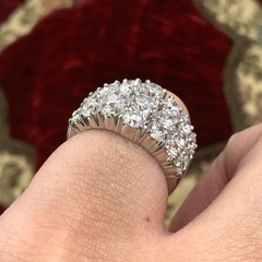 Pt900 ダイヤモンドリング　3.06ct 12.5g 約9.5号 鑑別書付の画像