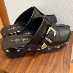rich blue ウェスタンクロッグ ブラック Lサイズの画像