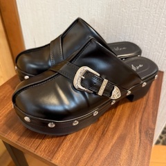 rich blue ウェスタンクロッグ ブラック Lサイズの画像