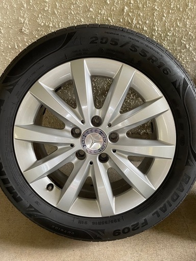 ベンツW246 Bクラス16インチ純正ホイールタイヤ4本セット23年製サマータイヤ