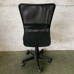 【ジモティ限定特価】 メッシュチェア オフィスチェア ブラック キャスター付き A0444Gの画像