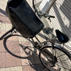LUCKY 26インチ 3段変速 自転車　カゴ付き自転車の画像