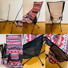 アウトドアチェア　ハイバック　イス　キャンプなどにの画像