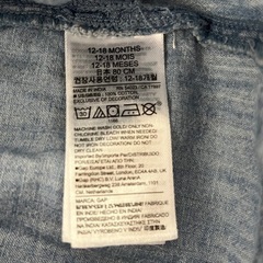 baby gap、ボーダーデニムワンピース、80の画像