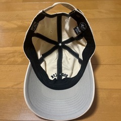 【無料でお譲りします】NEW ERA キャップ アイボリー ※ツバ元に微かな汚れ有 古着 美品 即日受け渡し可能の画像