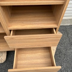 木製 キャビネット 収納棚の画像