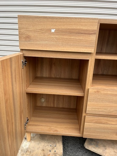 木製 キャビネット 収納棚
