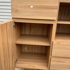 木製 キャビネット 収納棚の画像