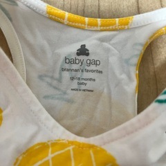 baby gap、パイナップルワンピース、80の画像
