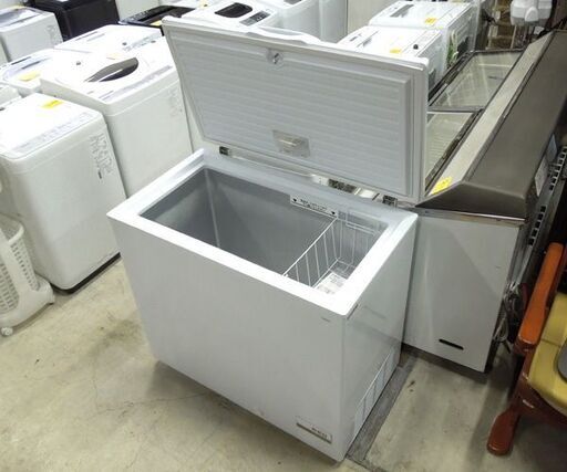 アクア 上開き 冷凍庫 205L 2023年製 AQF-21CN 横幅94cm 直冷式 冷凍ストッカー カギ付き AQUA 新道東店