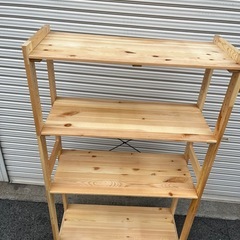 木製ラック 収納棚の画像