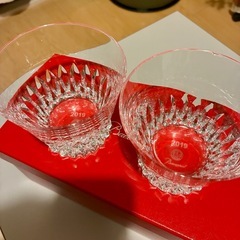 【ジャンク品】バカラ ヴィータ 2019年 イヤータンブラー ペア 金継ぎの画像