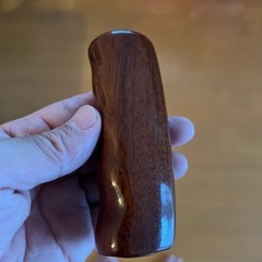 自動車のパーキングブレーキ用ウッドノブ　木製の画像