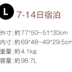 大型スーツケース　キャリーケースの画像