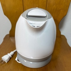 美品ヒロコーポレーション 電気ケトル 1.0L コンパクト グレー KTK-300-Gの画像