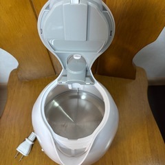 美品ヒロコーポレーション 電気ケトル 1.0L コンパクト グレー KTK-300-Gの画像