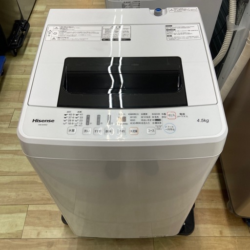 Hisense 4.5kg全自動洗濯機【リサイクルフカツ岡崎倉庫店】250920SM-3