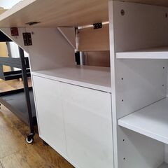 ★リユースのサカイ水戸店★キッチンカウンターH69×D41～65×W90.5クリーニング済みMT5511の画像