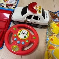 おもちゃセット、アンパンマン 、ワンワン、車、運転の画像