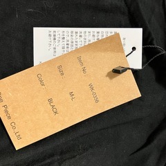 カットソー ブラック M-Lの画像