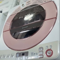 送料・設置込み可　洗濯機　8kg SHARP 2016年【分解クリーニング済み】の画像