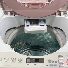 送料・設置込み可　洗濯機　8kg SHARP 2016年【分解クリーニング済み】の画像