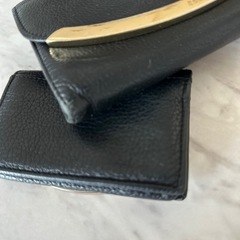 See by Chloe ブラックレザー 財布&名刺入れ2点セットの画像