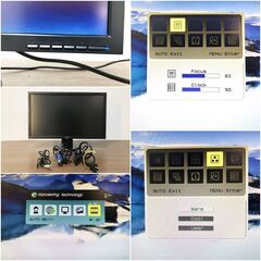 Acer 22インチLEDワイドモニタV223HQL VGAケーブル・電源ケーブル・AUXケーブル付き エイサー液晶モニター　動作確認済みの画像
