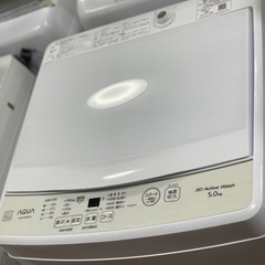 送料・設置込み可　洗濯機　5kg AQUA 2021年【分解クリーニング済み】の画像