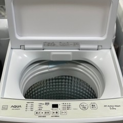 送料・設置込み可　洗濯機　5kg AQUA 2021年【分解クリーニング済み】の画像