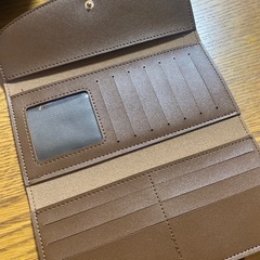 長財布　茶色の画像