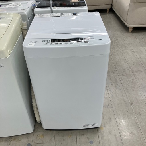 安心の1年間保証付き！Hisense全自動洗濯機2022年製4.5kg【トレファク堺福田店】