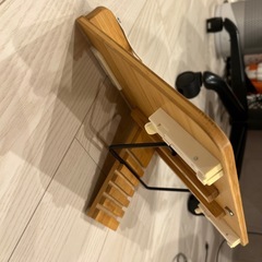 ブックスタンド 竹製筆記台 6段階調整可能な折り畳み式ブックホルダーの画像