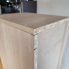 未使用訳あり ミラー付きスリムシューズラック幅27　フレンチカントリー　ナチュラル　下駄箱 シューズボックス ミラー付きシューズラックの画像