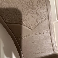 TEMPERATE グレー レインシューズ　37 ローファーの画像