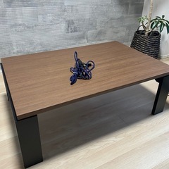 ニトリのこたつ•こたつ毛布(リバーシブル)•電源コードセットの画像