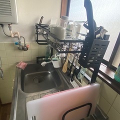 シンク上 食器水切りラックの画像