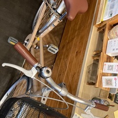 【チェーン新品！】シングルギア　26インチ自転車　ベージュの画像