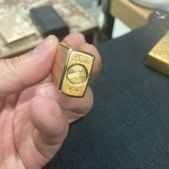 メーカー不明　ゴールド色　ガスライターの画像