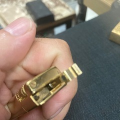 メーカー不明　ゴールド色　ガスライターの画像
