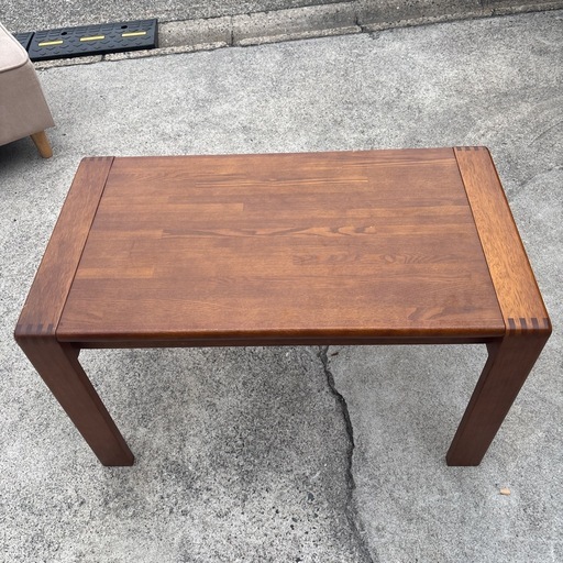 【maruni マルニ木工】ブランド家具　高級　天然木使用！上質なシンプルデザイン 木製ローテーブル/コーヒーテーブル 美品