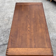 【maruni マルニ木工】ブランド家具　高級　天然木使用！上質なシンプルデザイン 木製ローテーブル/コーヒーテーブル 美品の画像