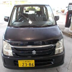中古車 H19年式 スズキ SUZUKI ワゴンR DA63T 黒 AC,AT　売ります。外装状態悪いのでジャンク扱いでお願いします。の画像