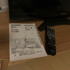 SHARP 32インチ　テレビの画像
